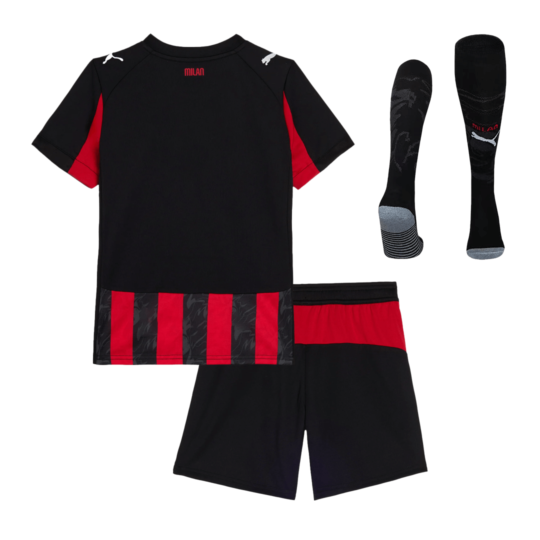 AC Milan Tröja 2025/26 Hemmaställ Red&Black Barn