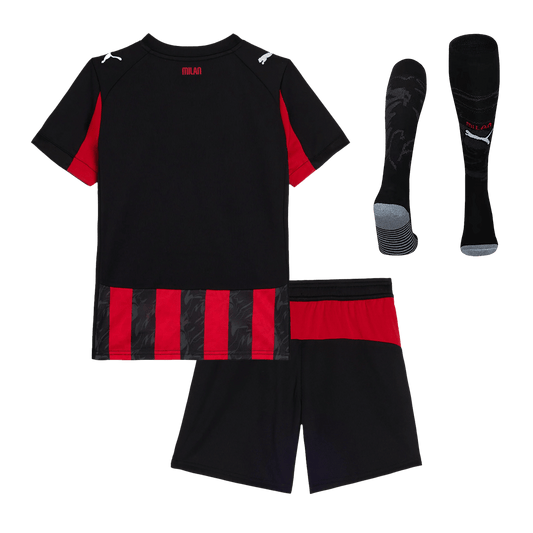 AC Milan Tröja 2025/26 Hemmaställ Red&Black Barn-1