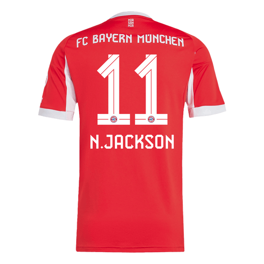 Bayern Munich Tröja N.JACKSON #11 2025/26 Hemma Röd