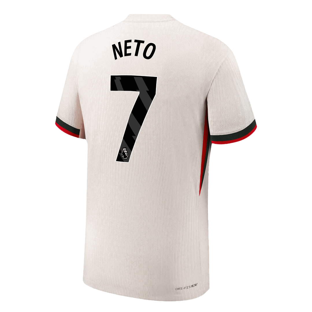 Chelsea Tröja NETO #7 2025/26 Borta Autentisk Vit