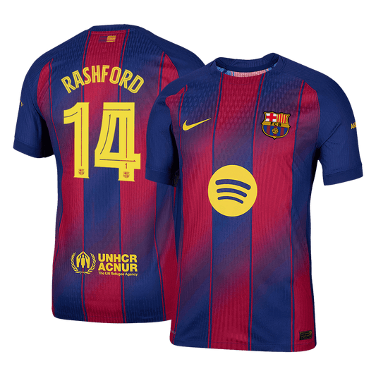 RASHFORD #14 Barcelona Tröja 2025/26 Hemma Autentisk - UCL-1