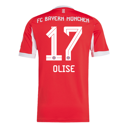 Bayern Munich Tröja OLISE #17 2025/26 Hemma Röd