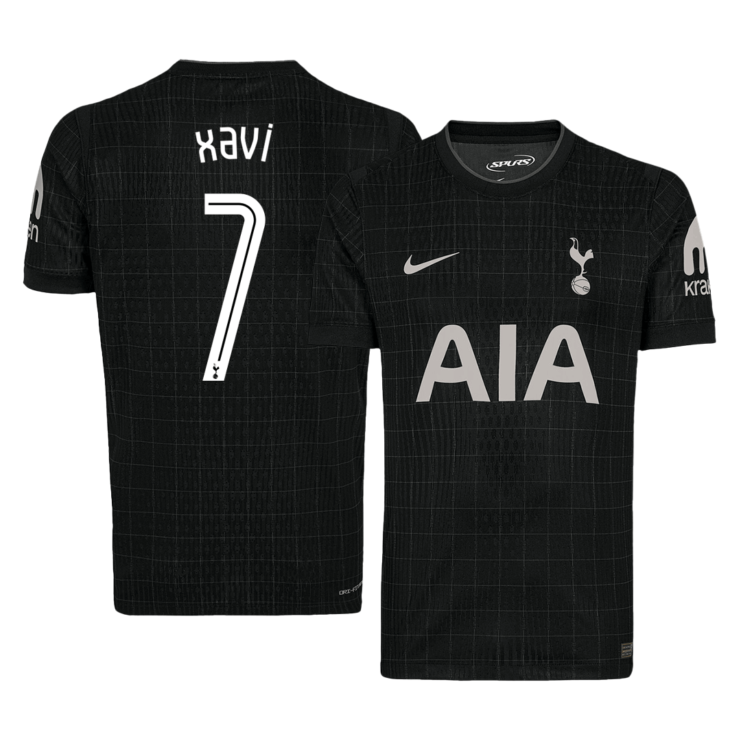 Tottenham Hotspur Tröja XAVI #7 2025/26 Borta Svart - UCL