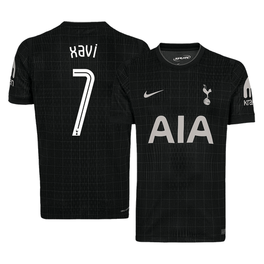 Tottenham Hotspur Tröja XAVI #7 2025/26 Borta Svart - UCL-1