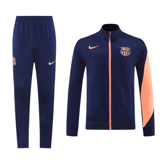 Barcelona Träningsset (Jacka+Byxor) 2025/26 Navy&Orange