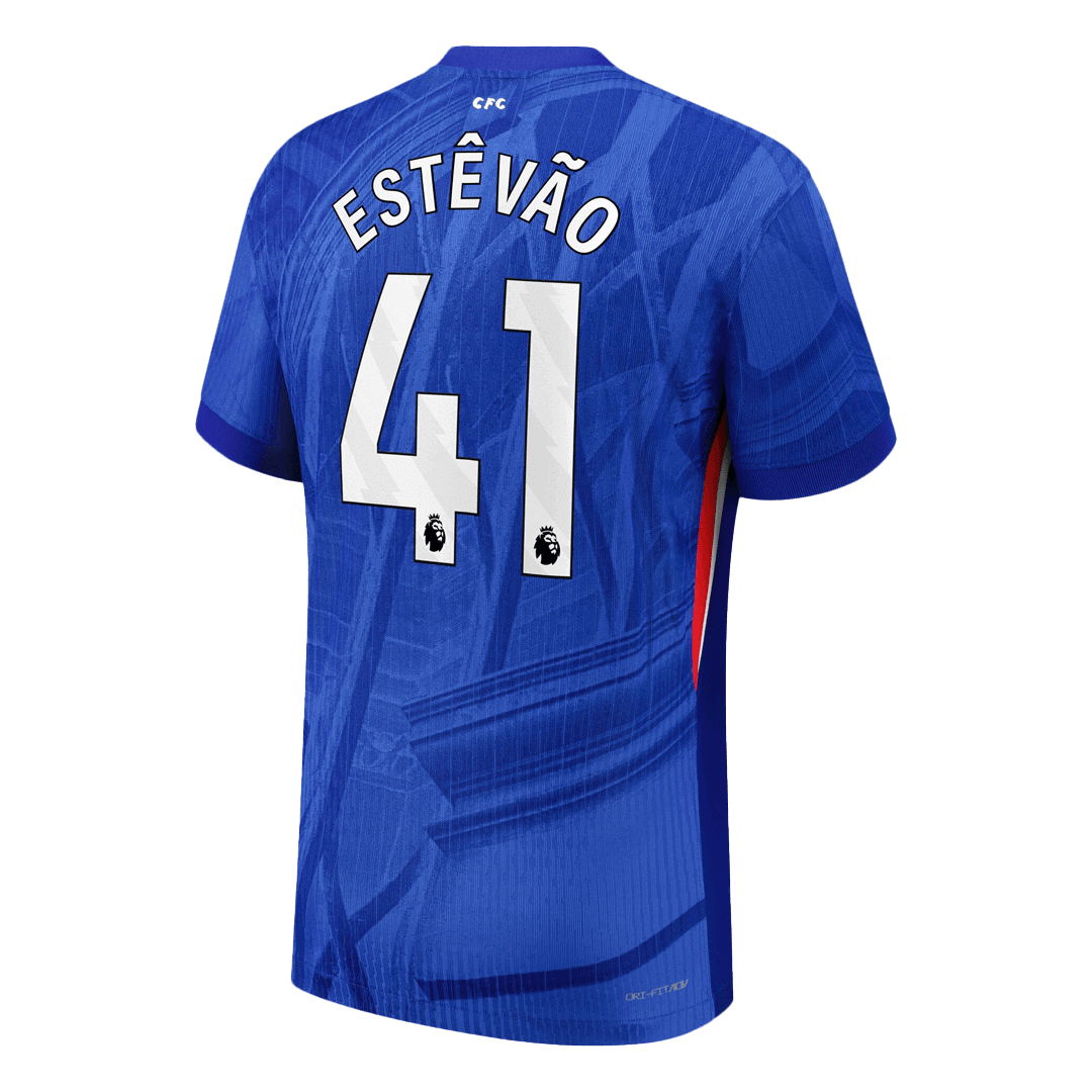 Chelsea Tröja ESTÊVÃO #41 2025/26 Hemma Autentisk Blå