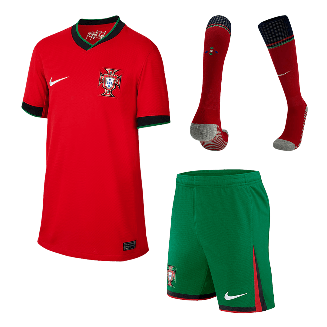 Portugal Hemma Fotbollströja Euro 2024
Fotbollssats Barn