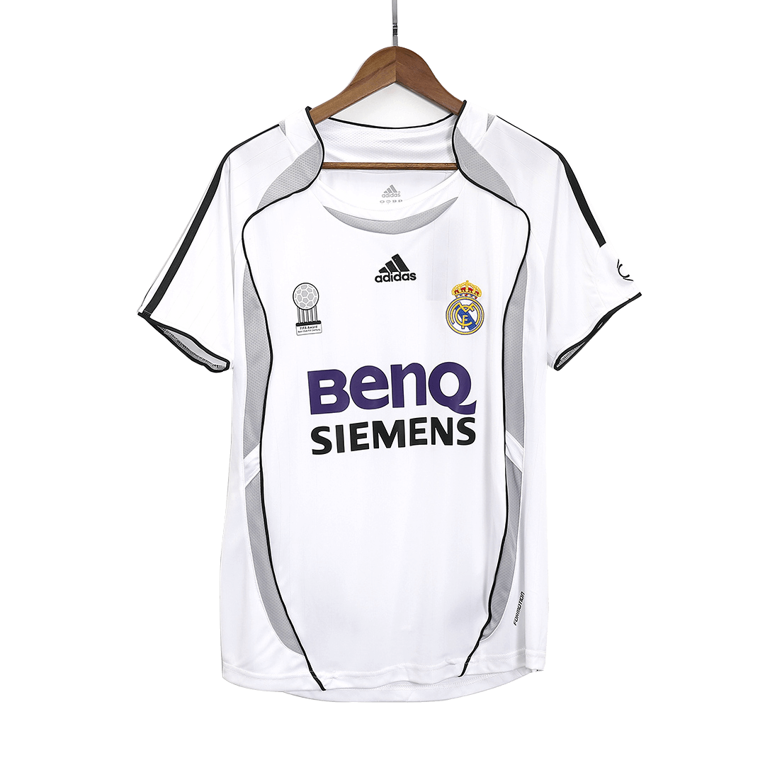 Retro Real Madrid Hemma Fotbollströja SERGIO RAMOS #4 2006/07