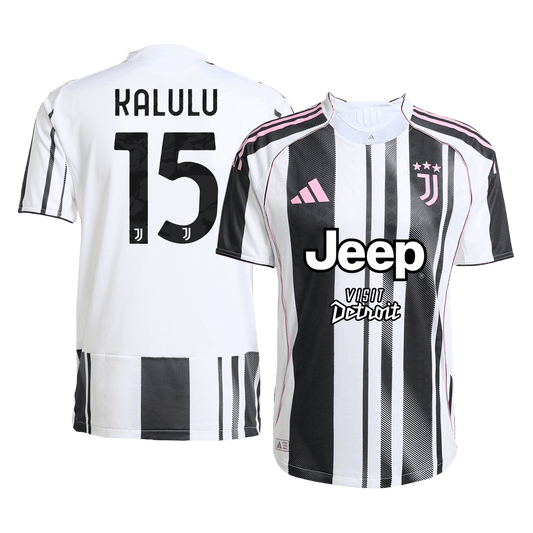 Juventus Tröja KALULU #15 2025/26 Hemma Autentisk Svart & Vitt-1