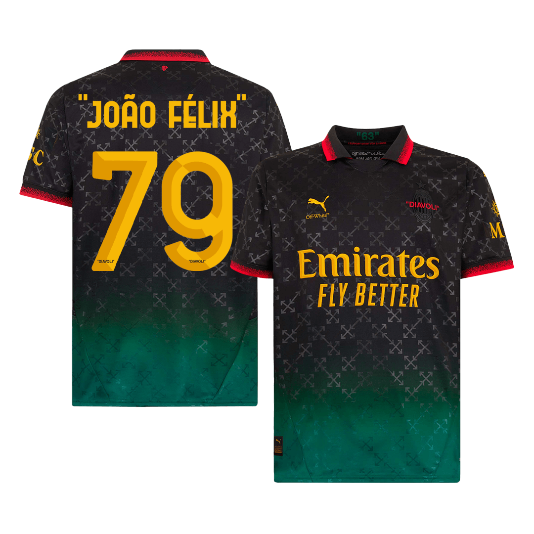 AC Milan Fjärde borta Fotbollströja JOÃO FÉLIX #79 2024/25
