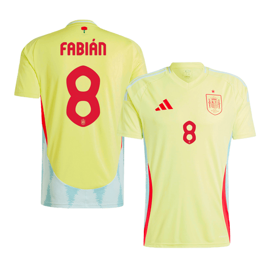 FABIÁN #8 Spanien Borta Fotbollströjor Euro 2024