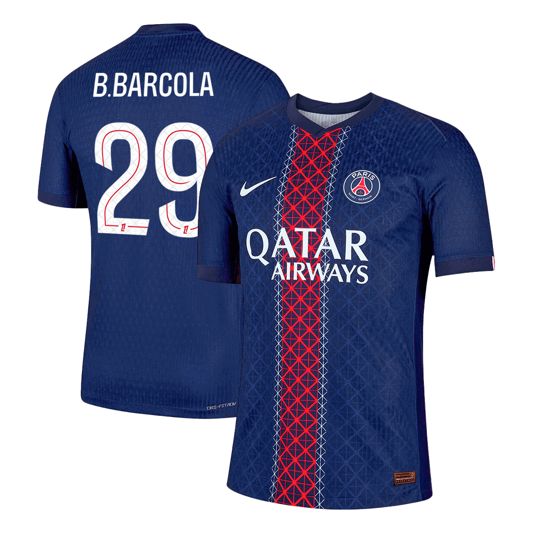 B.BARCOLA #29 PSG Tröja 2025/26 Hemma Autentisk