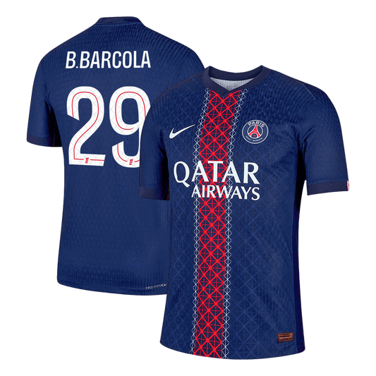 B.BARCOLA #29 PSG Tröja 2025/26 Hemma Autentisk-1