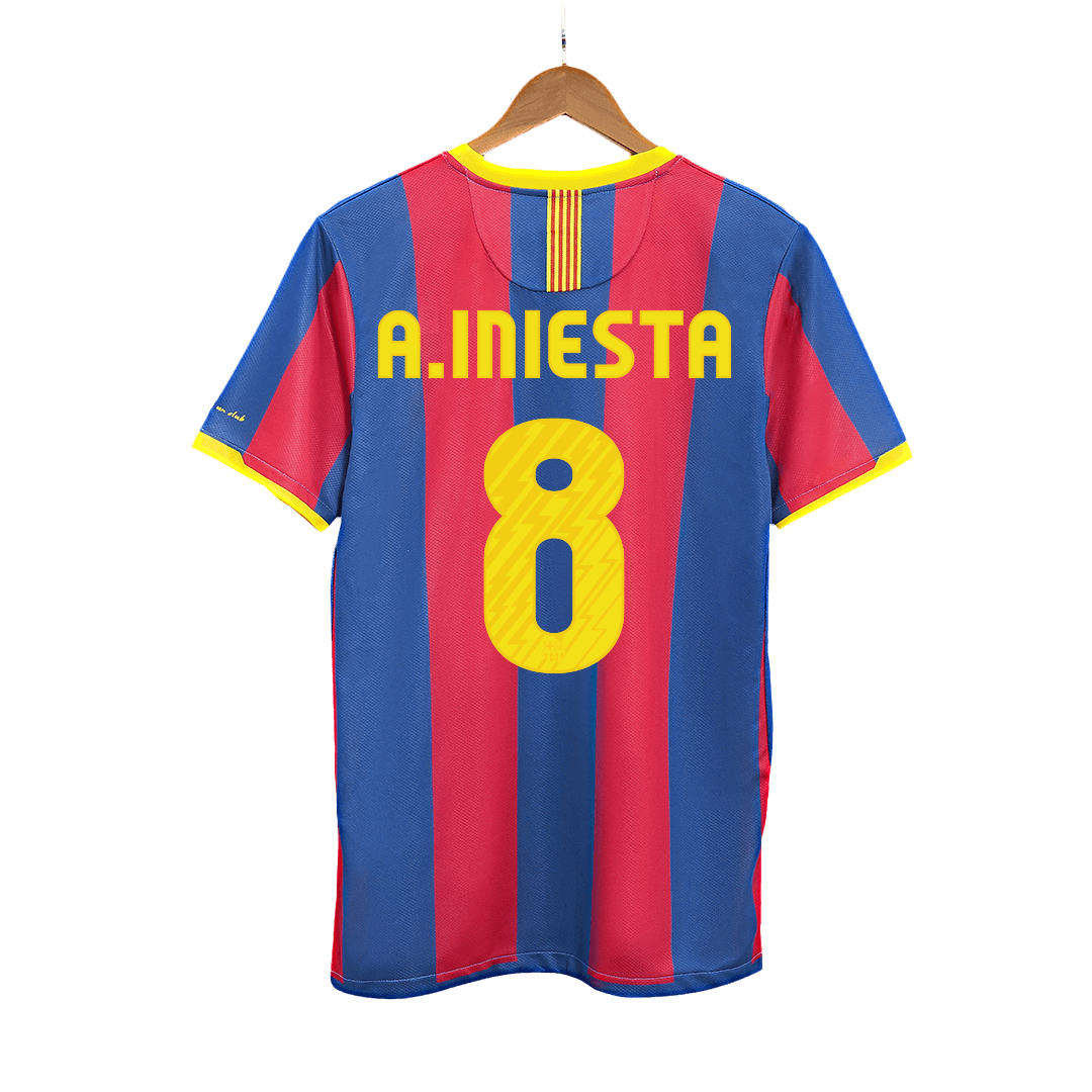 Retro Barcelona Hemma Fotbollströja A.INIESTA #8 2010/11