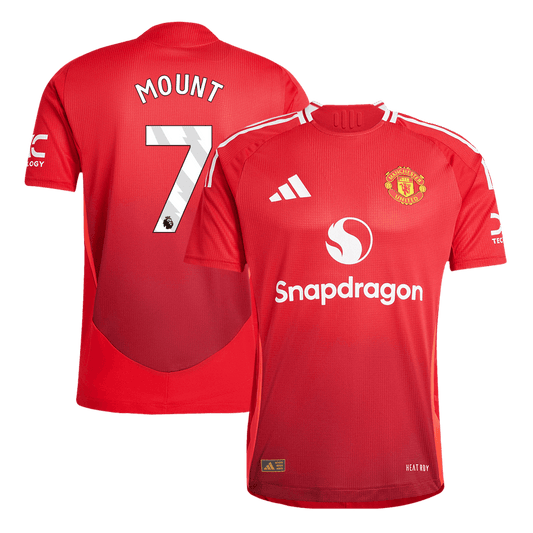 Manchester United Hemma Fotbollströja MOUNT #7 2024/25 Autentisk-1