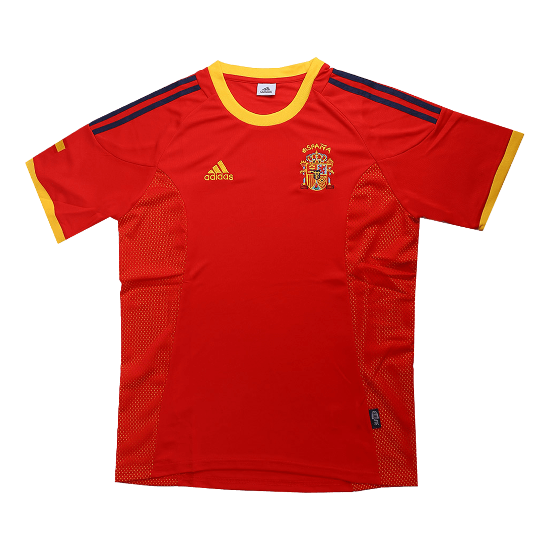 Spanien Hemma Fotbollströjor 2002 Retro