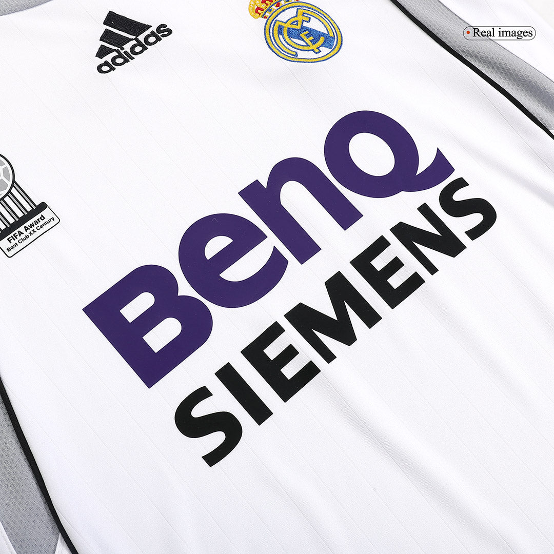 Retro Real Madrid Hemma Fotbollströja SERGIO RAMOS #4 2006/07