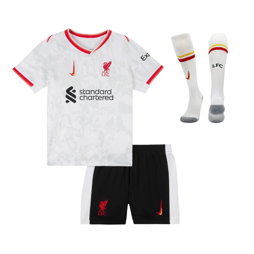 Liverpool Tredjeställ Fotbollströja 2024/25 Fotbollssats Barn