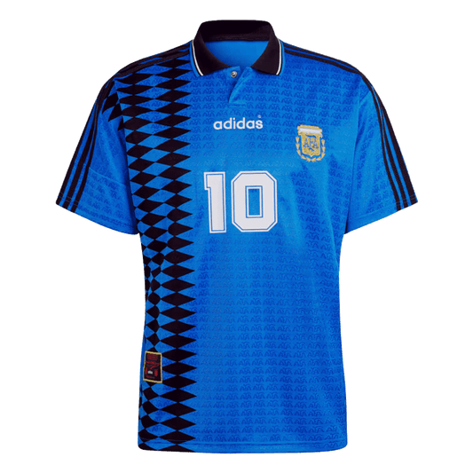 #10 Argentina Borta Fotbollströjor 1994 Retro