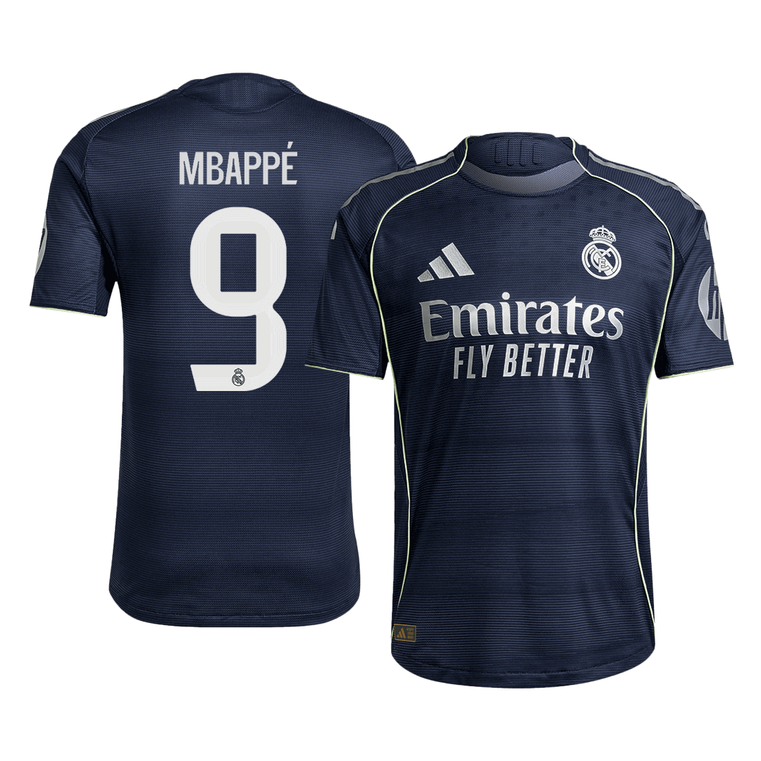 MBAPPÉ #9 Real Madrid Tröja 2025/26 Borta Autentisk