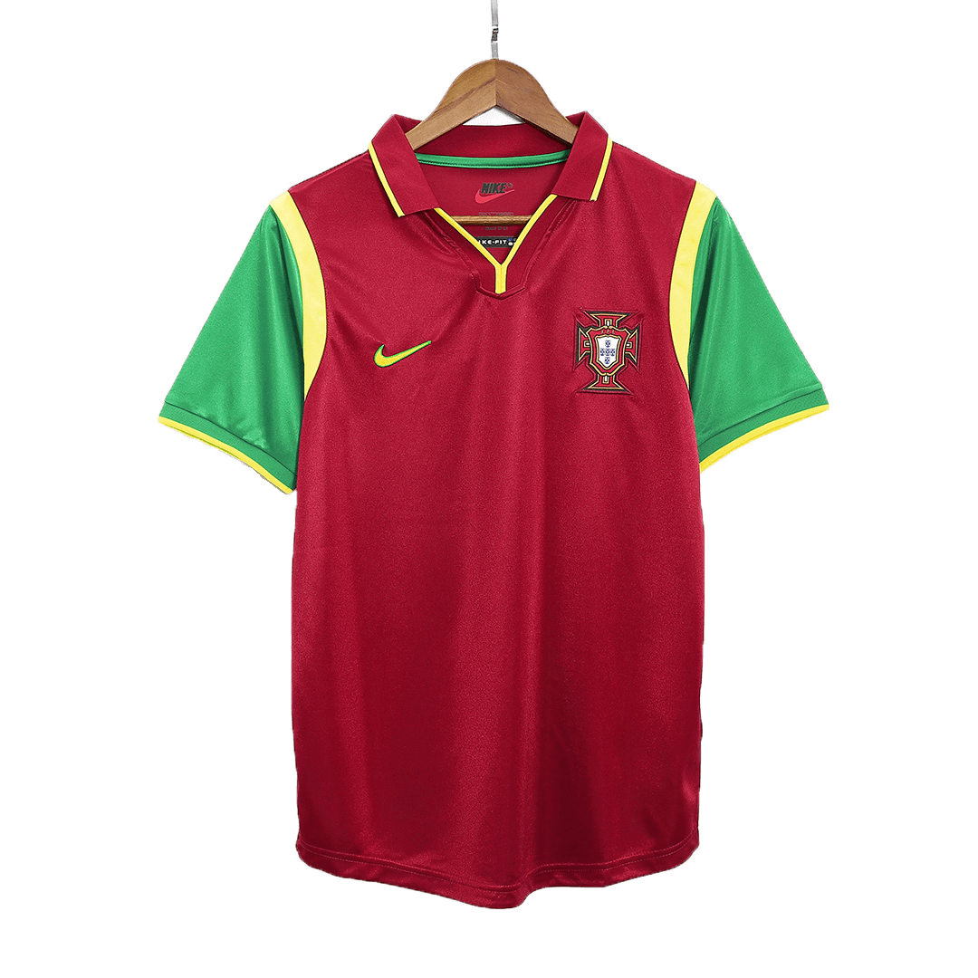 Portugal Hemma Fotbollströjor 1999 Retro