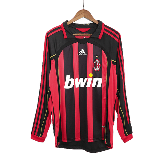 Retro AC Milan Hemma Fotbollströja RONALDO #99 2006/07 långärmad-1