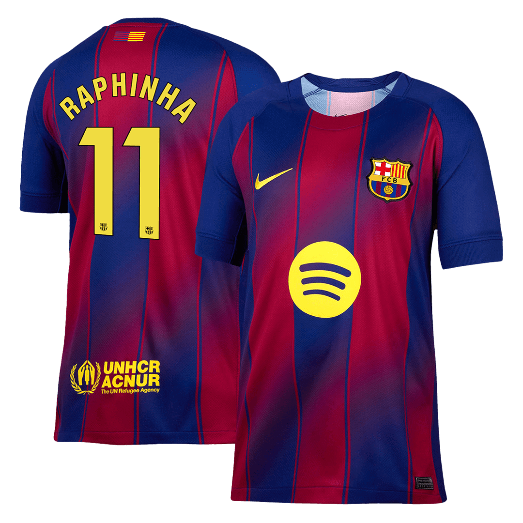 RAPHINHA #11 Barcelona Tröja 2025/26 Hemma