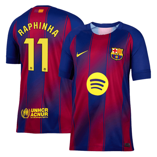 RAPHINHA #11 Barcelona Tröja 2025/26 Hemma-1