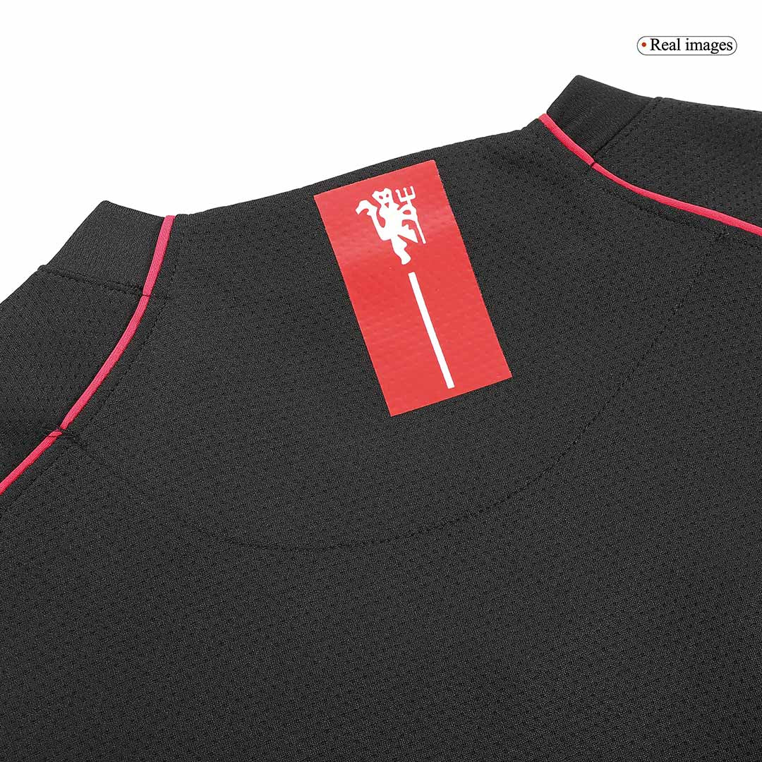 Retro Manchester United Borta Fotbollströja 2007/08 långärmad
