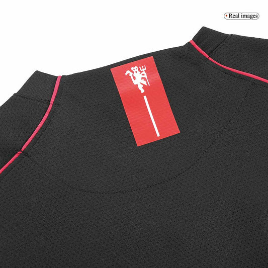 Retro Manchester United Borta Fotbollströja 2007/08 långärmad-1