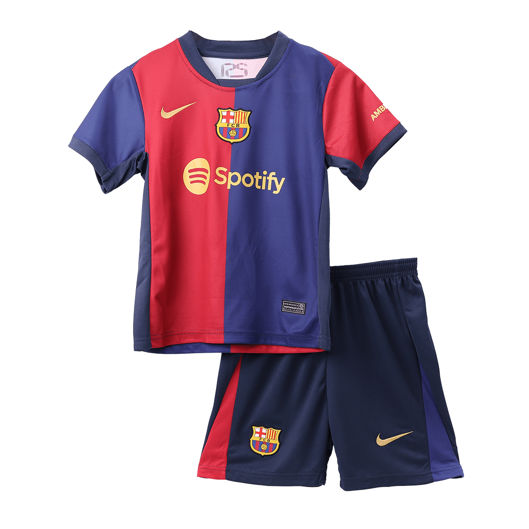 Barcelona Hemma Fotbollströja 2024/25 Fotbollssats Barn