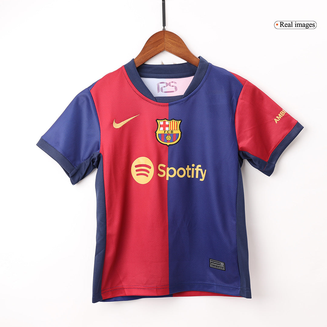 Barcelona Hemma Fotbollströja 2024/25 Fotbollssats Barn