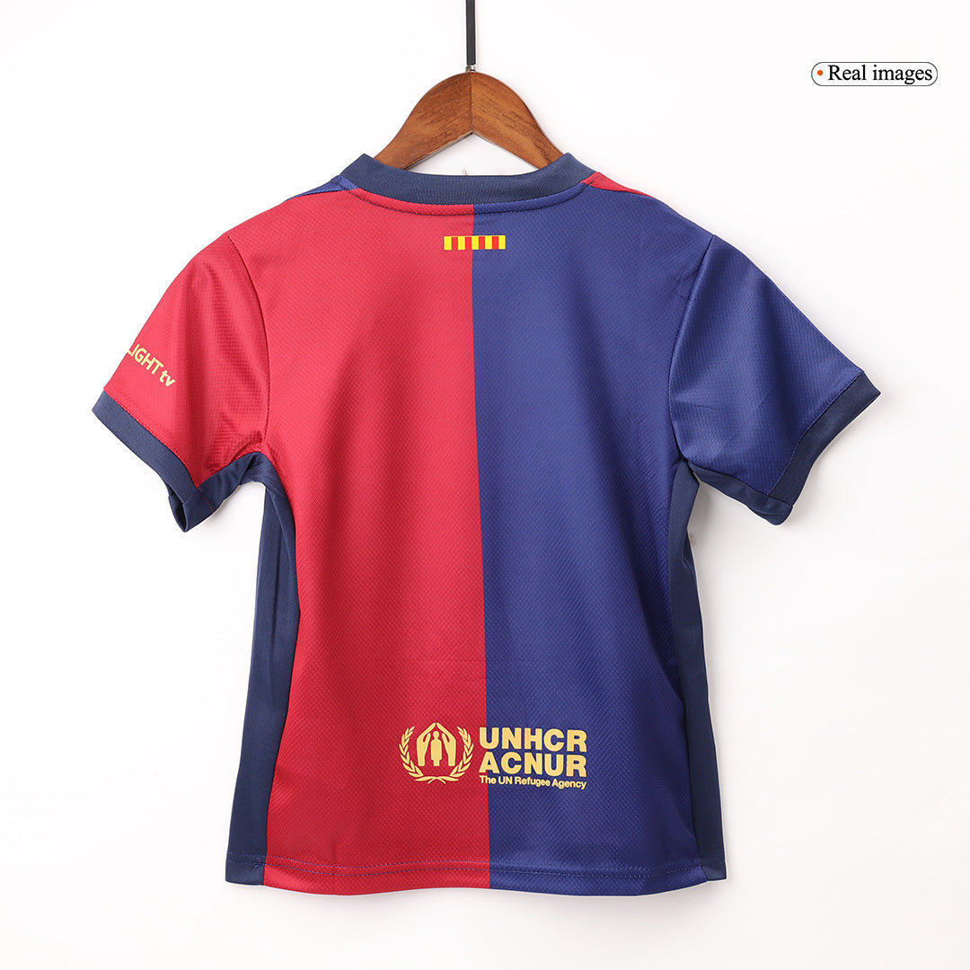 Barcelona Hemma Fotbollströja 2024/25 Fotbollssats Barn