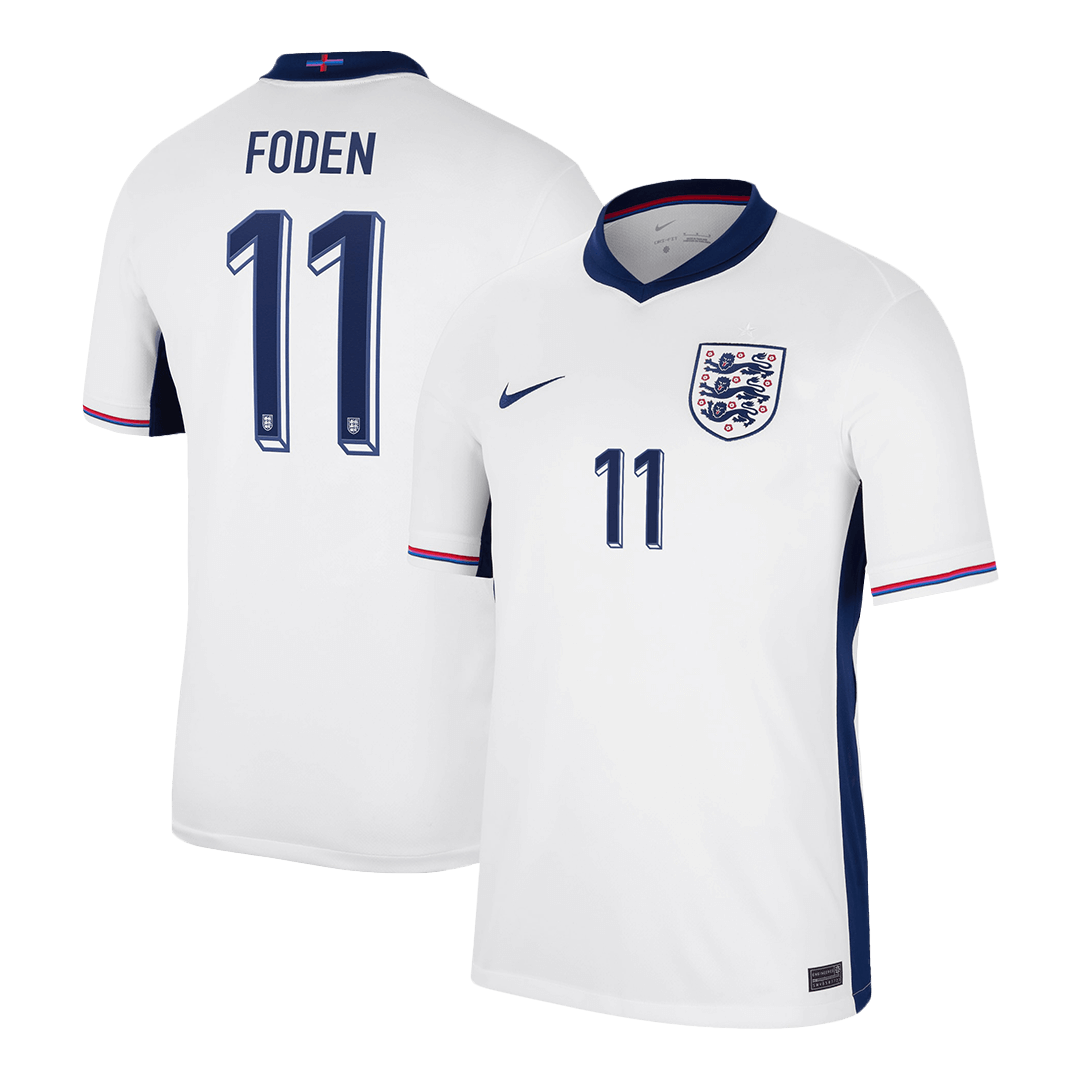 England Hemma Fotbollströjor FODEN #11 Euro 2024
Premium