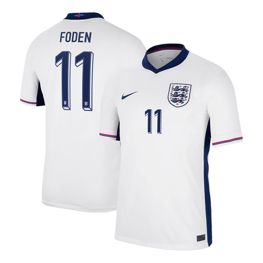 England Hemma Fotbollströjor FODEN #11 Euro 2024
 Premium