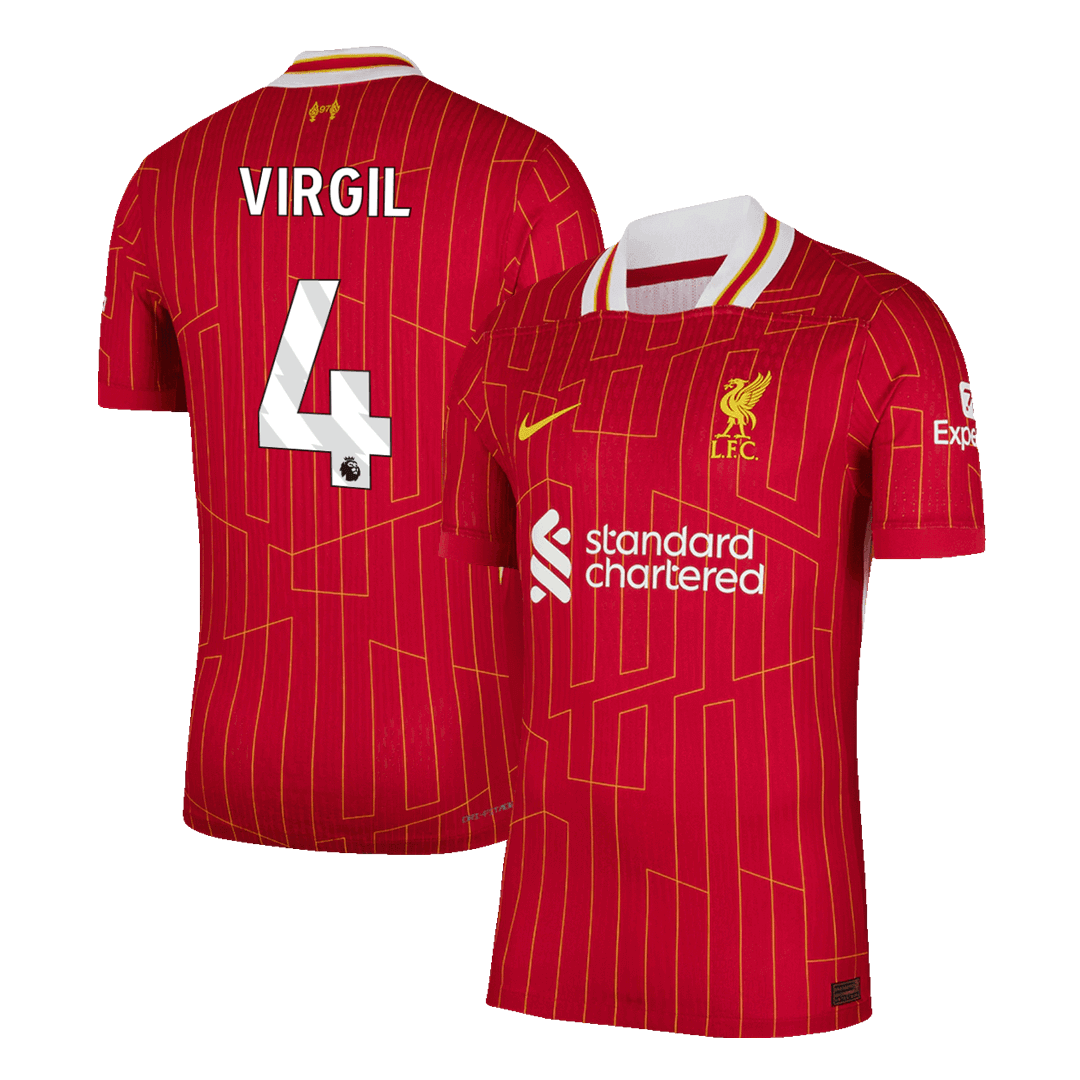 Liverpool Hemma Fotbollströja VIRGIL #4 2024/25 Autentisk
