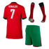 Portugal Hemma Fotbollströja RONALDO #7 Euro 2024 
Fotbollssats Barn