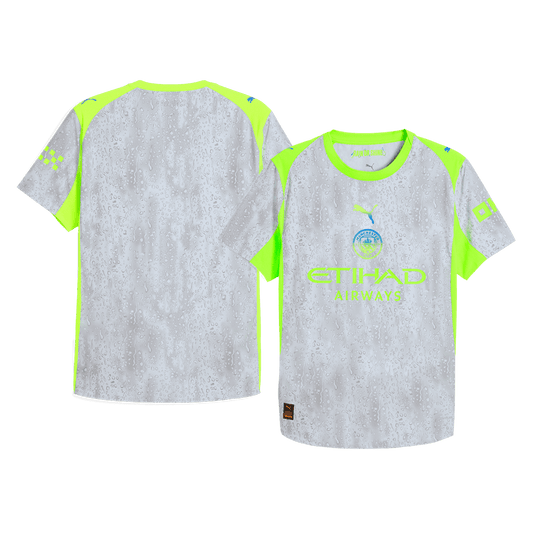 Manchester City Tröja 2025/26 Tredje Autentisk Grå-1