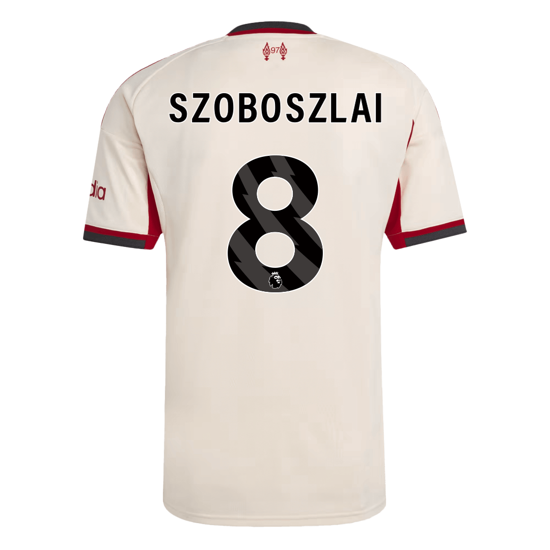 Liverpool Tröja SZOBOSZLAI #8 2025/26 Borta Vit