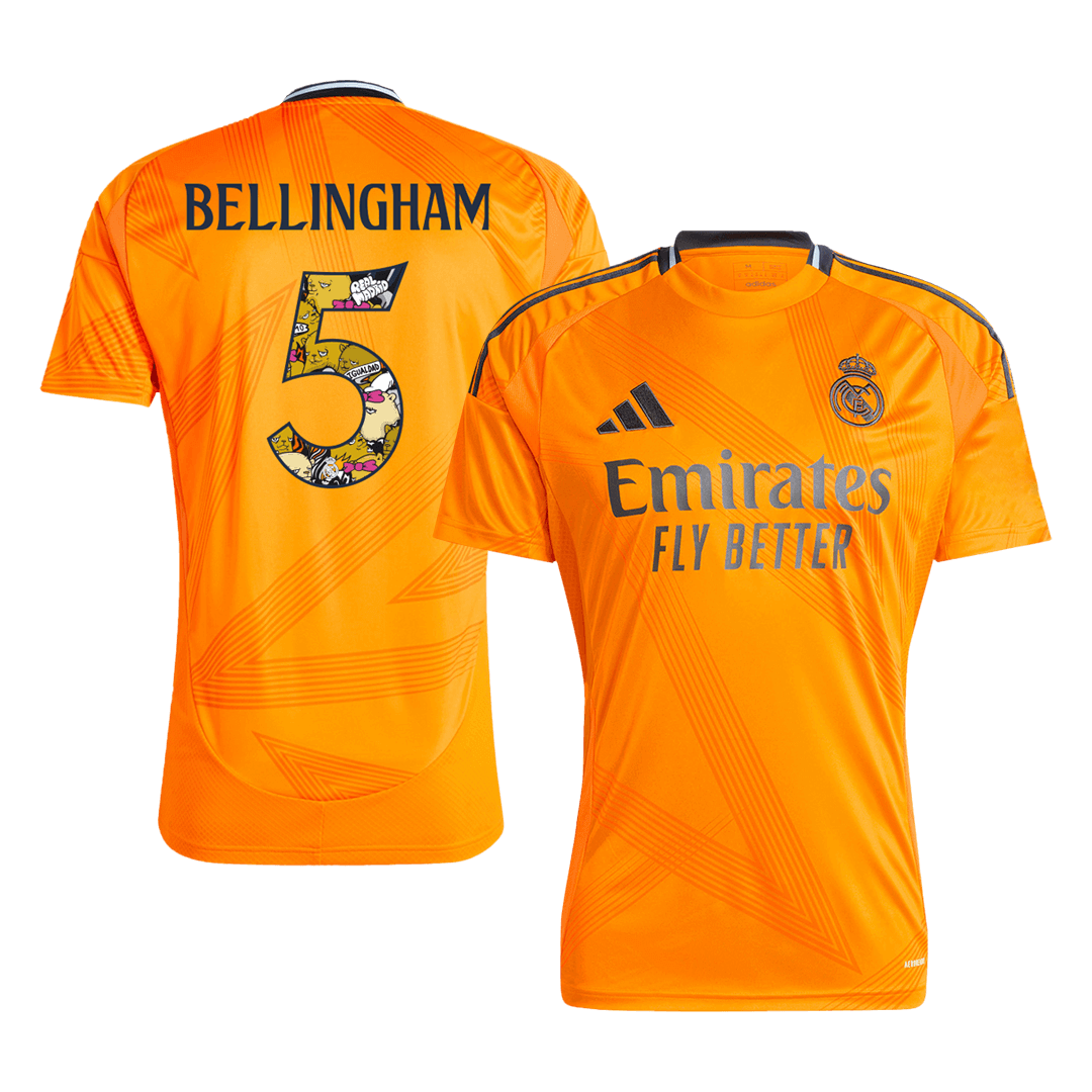 Real Madrid Borta Fotbollströja BELLINGHAM #5 2024/25