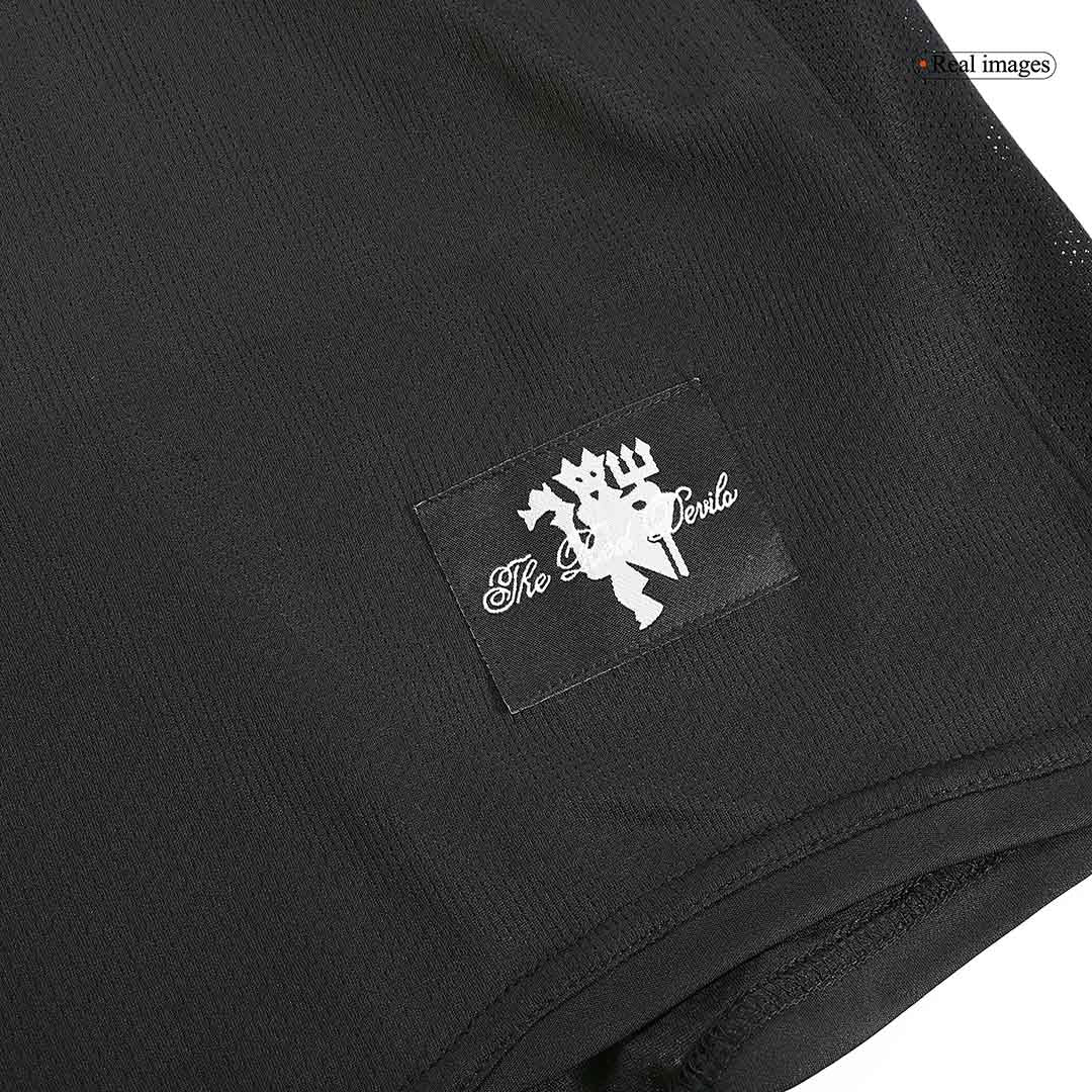 Retro Manchester United Borta Fotbollströja 2007/08 långärmad
