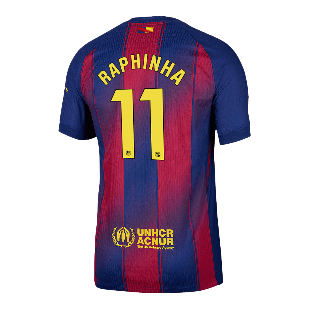 RAPHINHA #11 Barcelona Tröja 2025/26 Hemma Autentisk