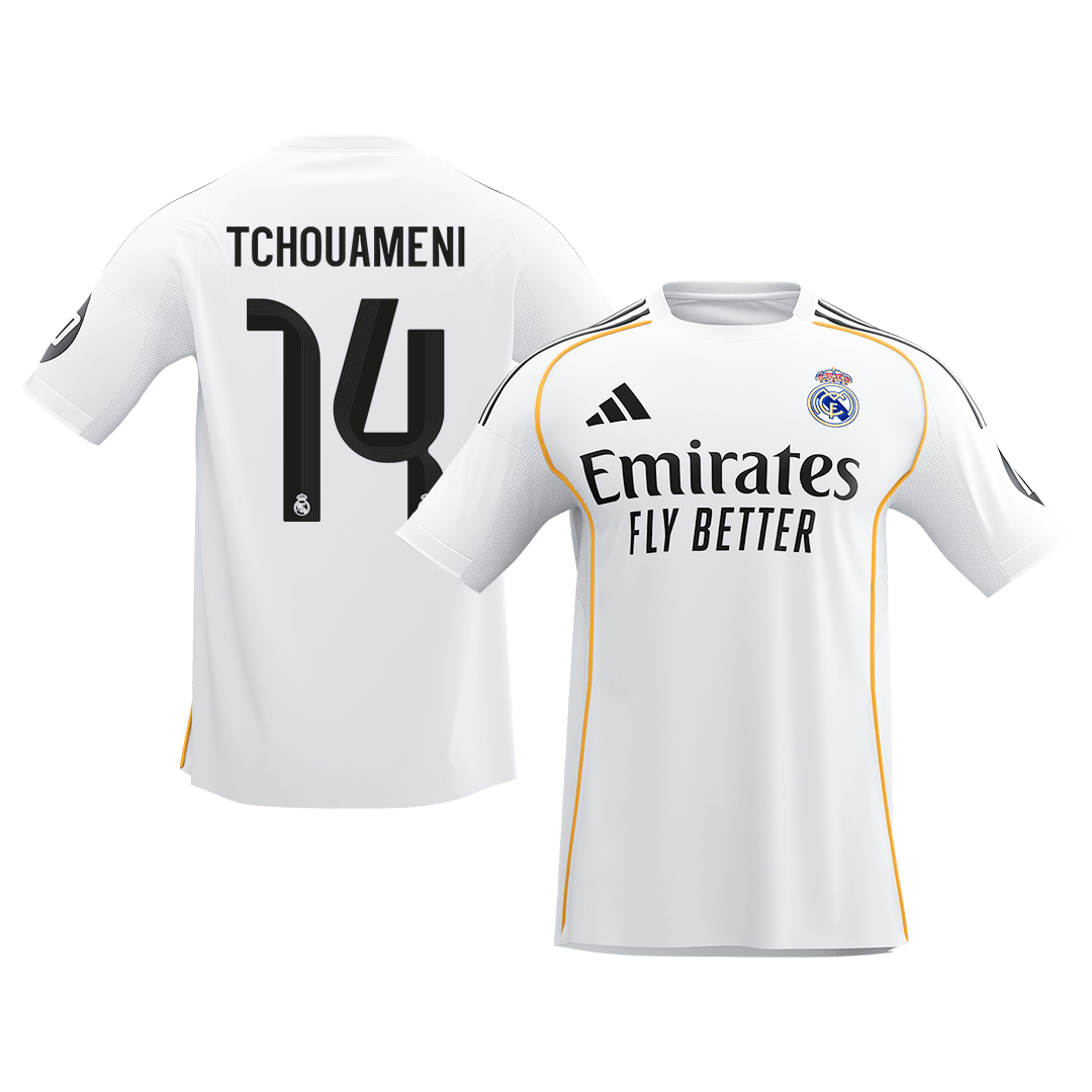 TCHOUAMENI #14 Real Madrid Tröja 2025/26 Hemma Premium Vit