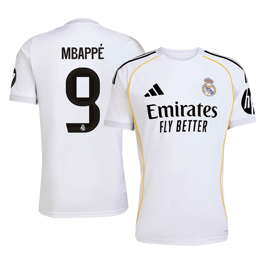MBAPPÉ #9 Real Madrid tröja 2025/26 Hemma-1