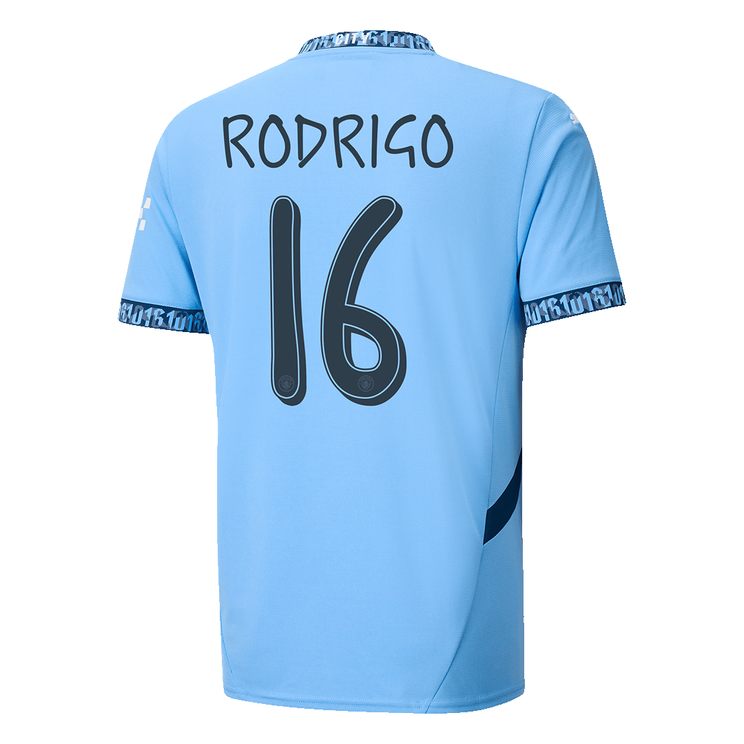 Manchester City Hemma Fotbollströja RODRIGO #16 2024/25 - UCL