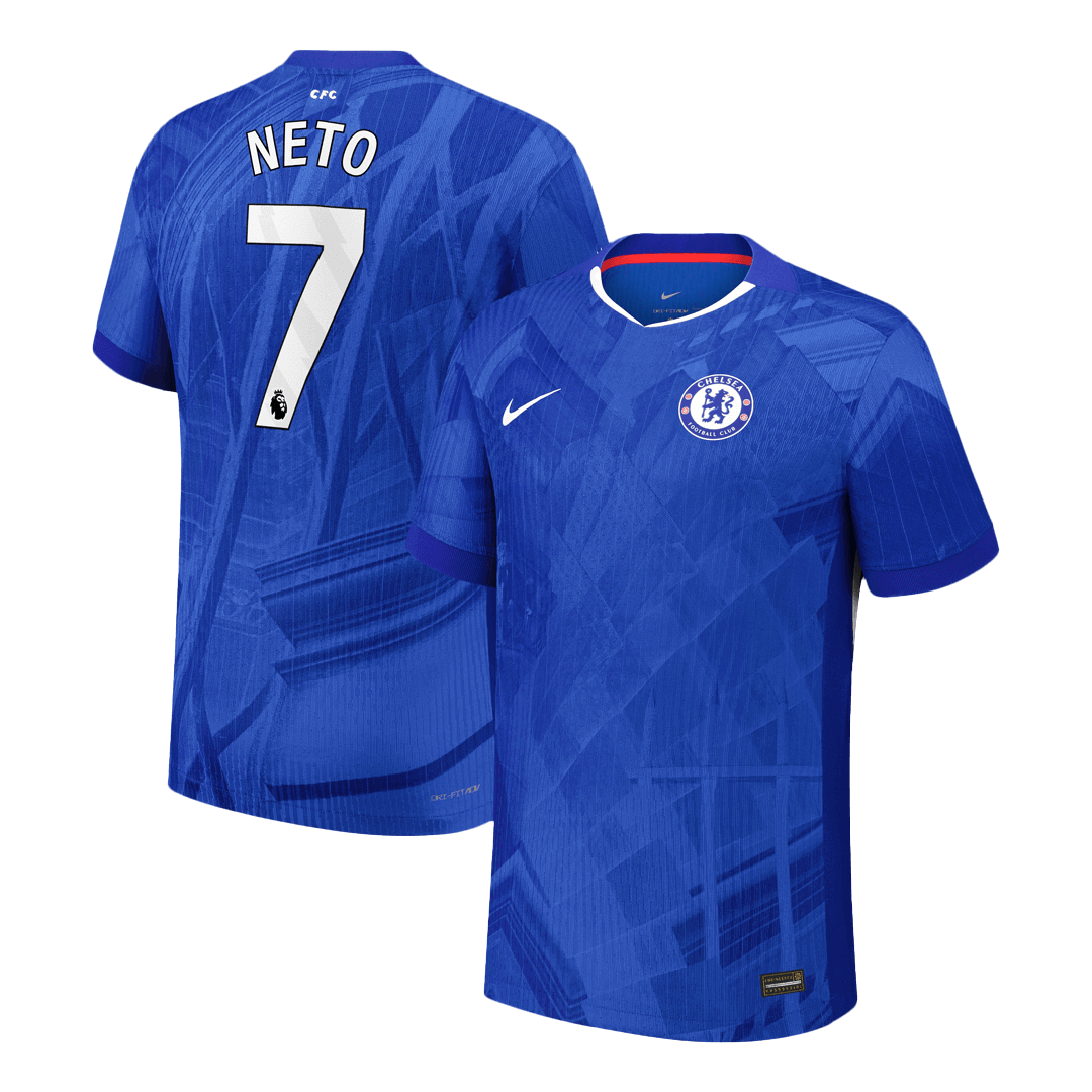 Chelsea Tröja NETO #7 2025/26 Hemma Autentisk Blå