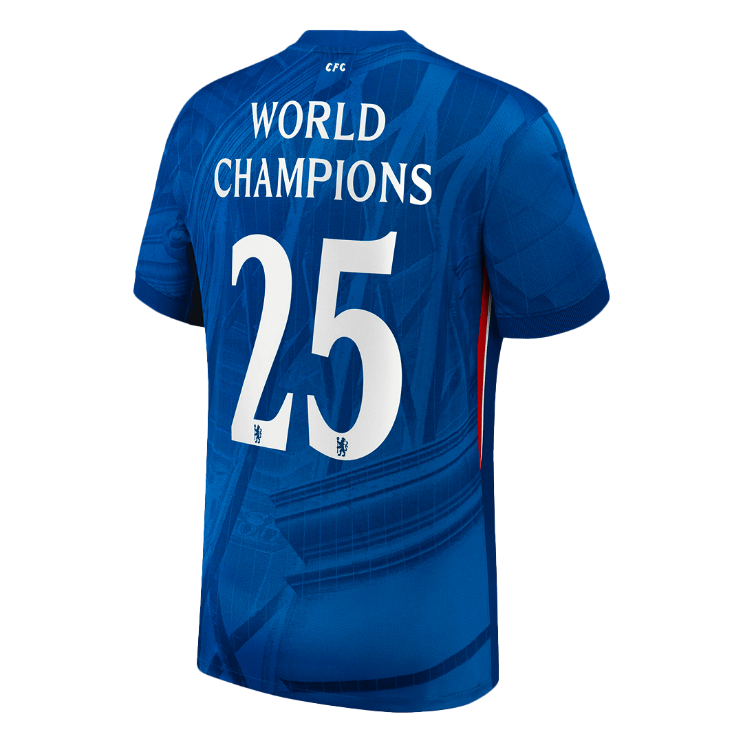 WORLD CHAMPIONS #25 Chelsea Tröja 2025/26 Hemma - with chest badge