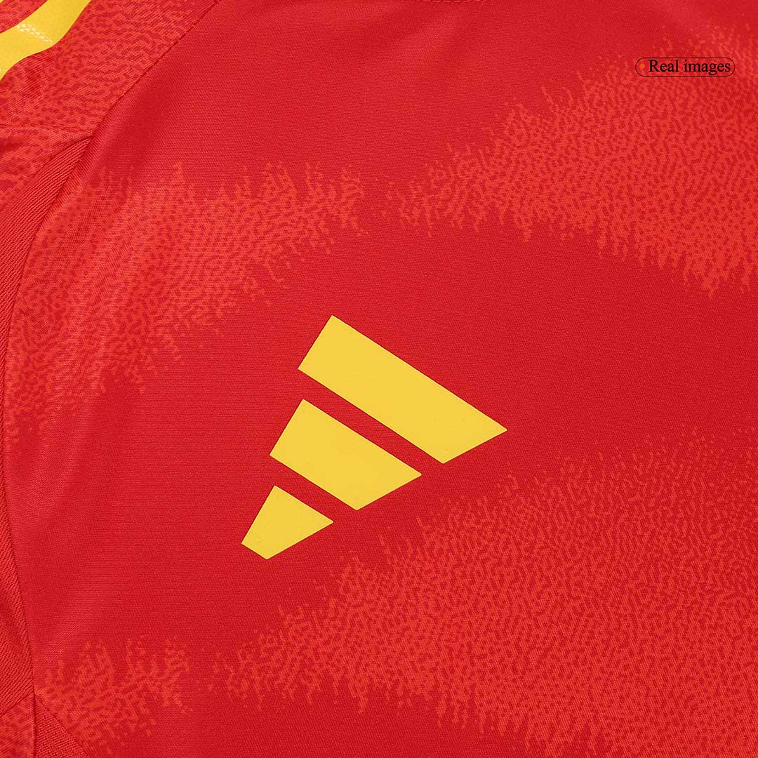 LAMINE YAMAL #19 Spanien Hemma Fotbollströjor Euro 2024 Autentisk