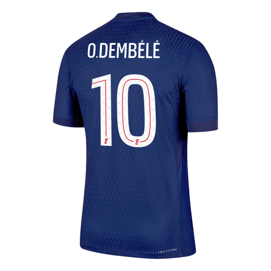 O.DEMBÉLÉ #10 PSG Tröja 2025/26 Hemma Autentisk