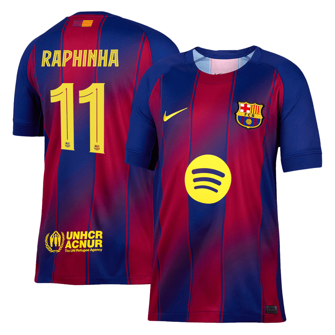 RAPHINHA #11 Barcelona Tröja 2025/26 Hemma - UCL